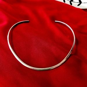 Vintage silver collar style necklace